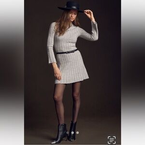 Anthropologie NWT Long-Sleeve A- Line Sweater Mini Dress size XL.